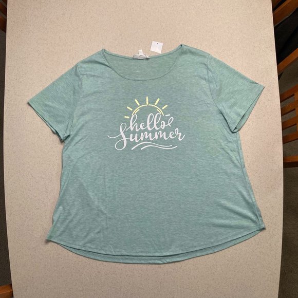 Hello Summer T Shirt Women 3XL NWT - Picture 5 of 9